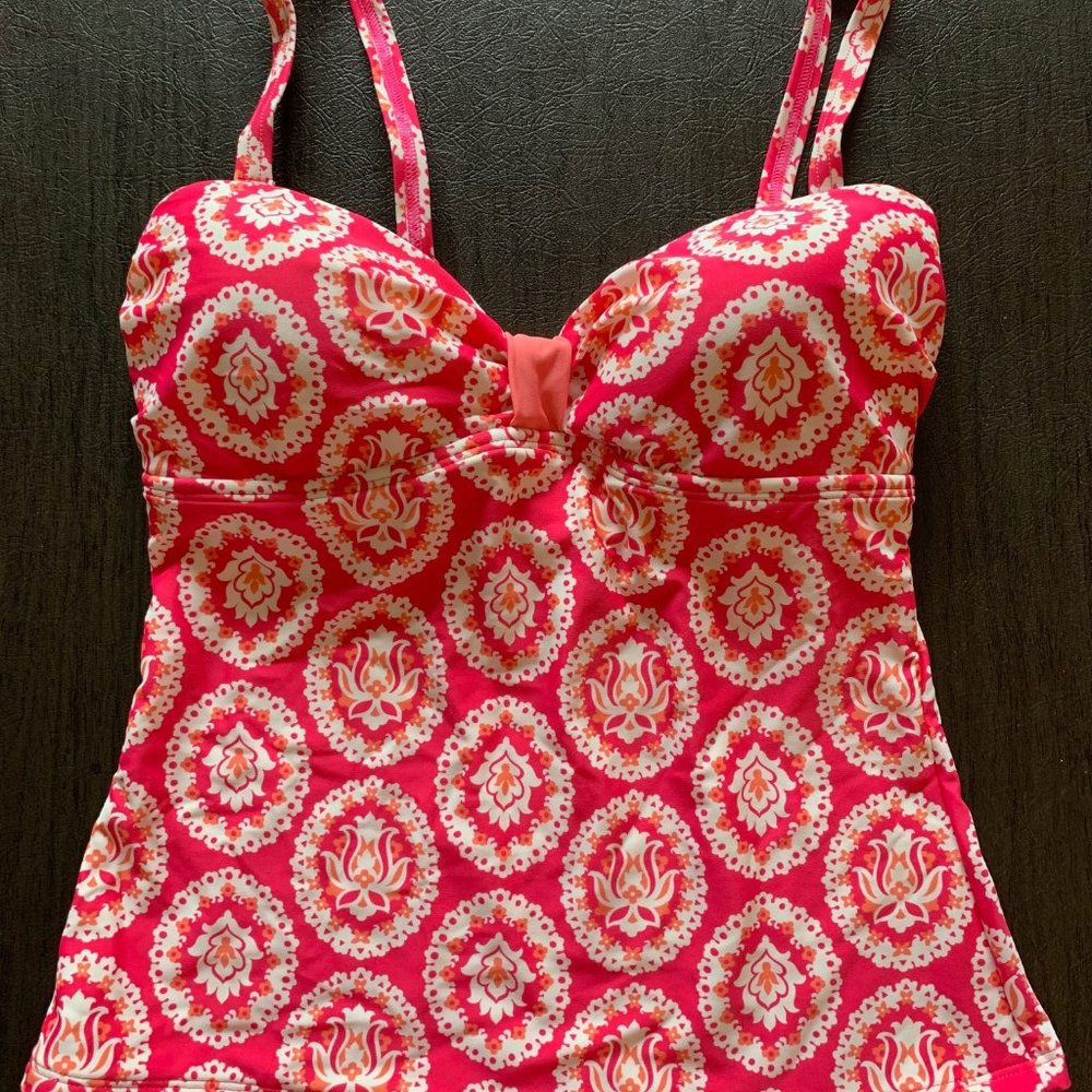 Boden Geometric Tankini Top
